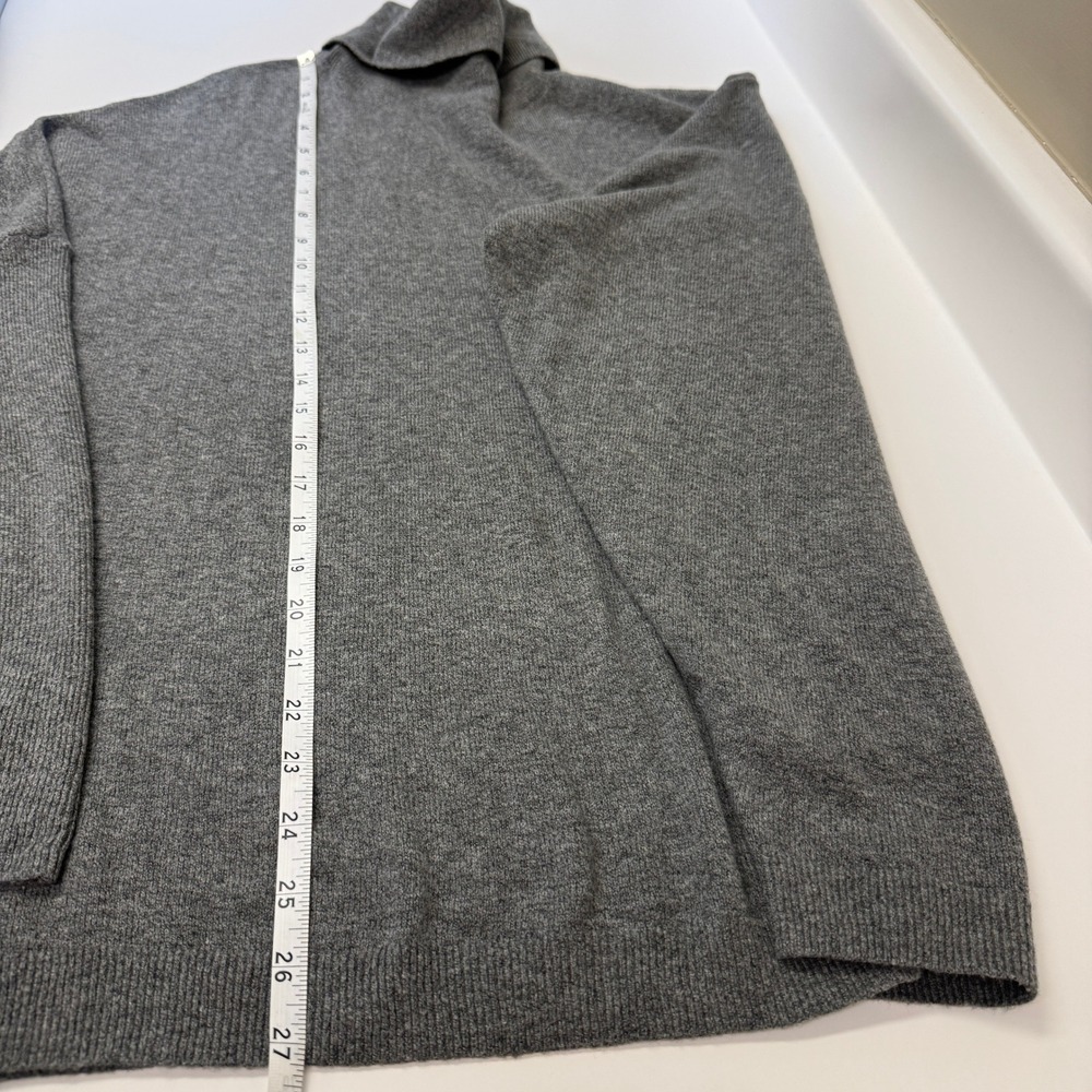 Gap Women Maternity CashSoft Turtleneck Dolman Sweater Cotton Size Small Gray - Picture 6 of 9